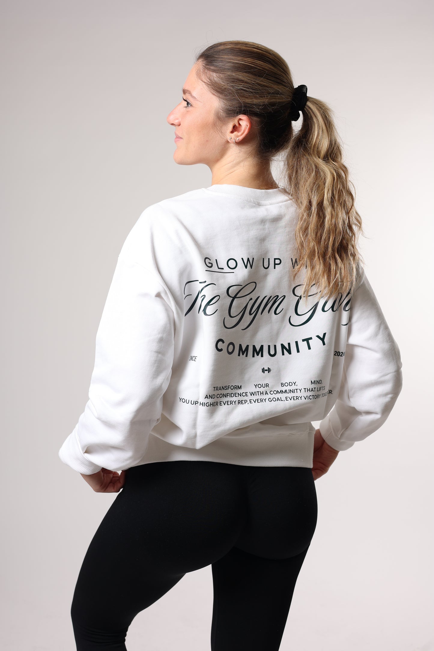 Sweat - GLOW - blanc