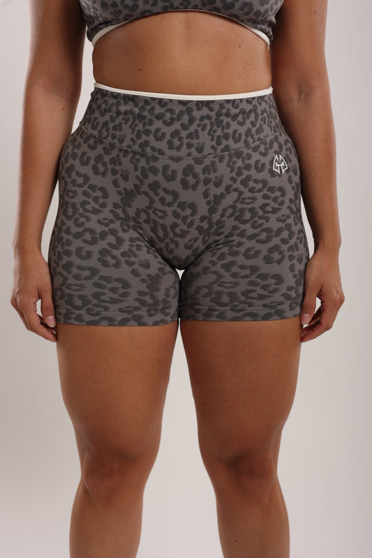 Short - JUNE - motif gris