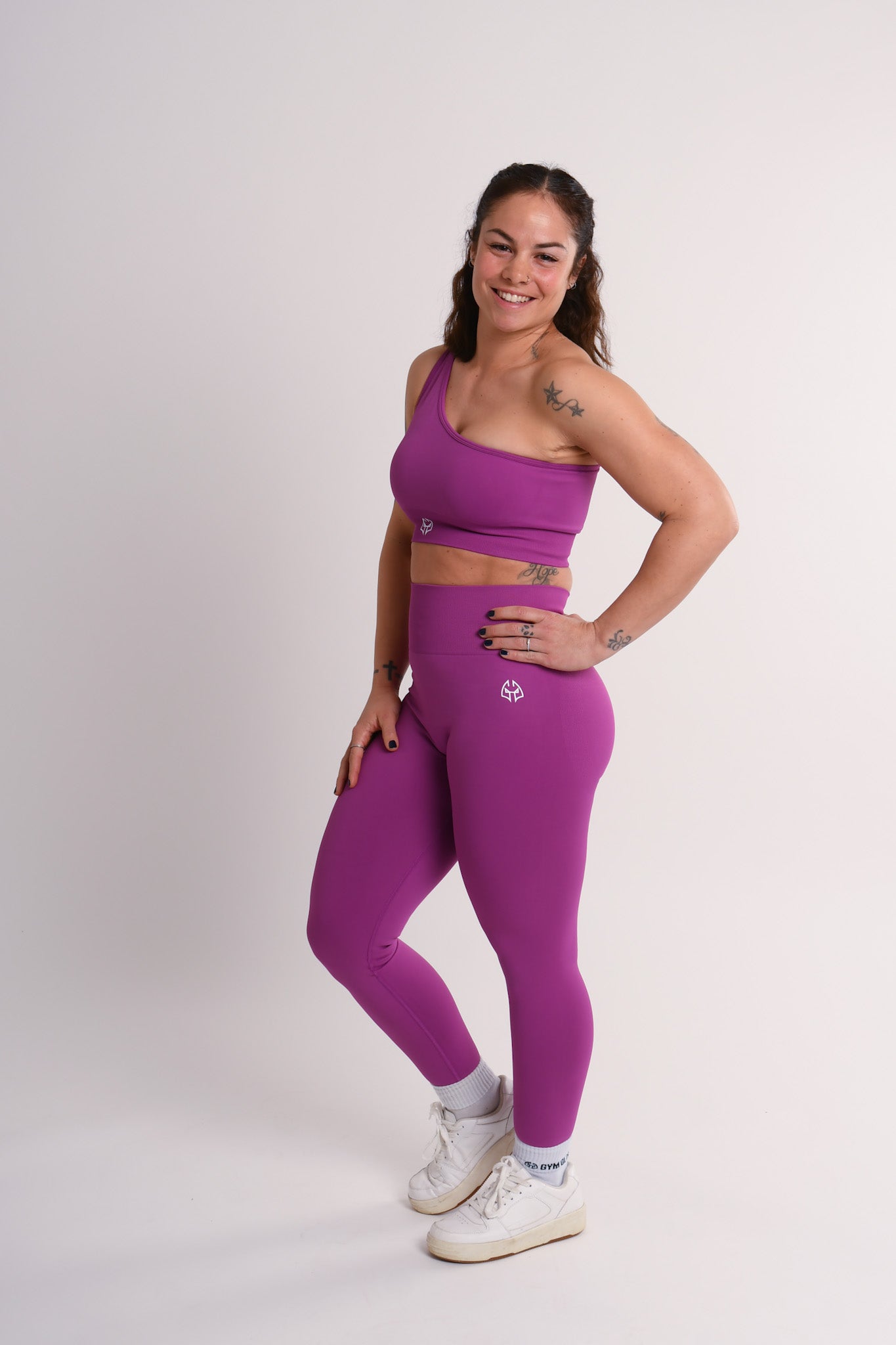 Brassière asymétrique - IRIS - Lila