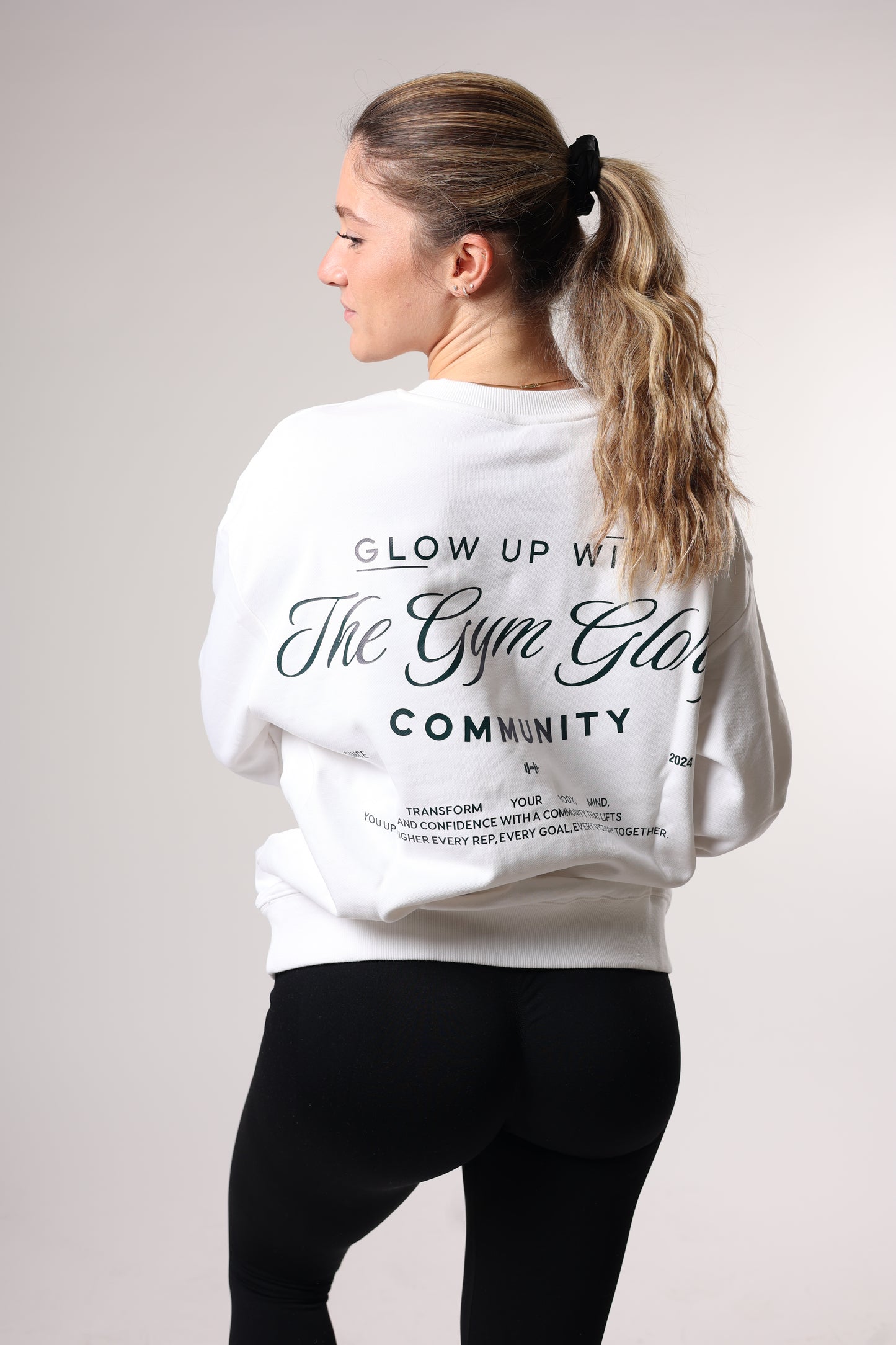 Sweat - GLOW - blanc