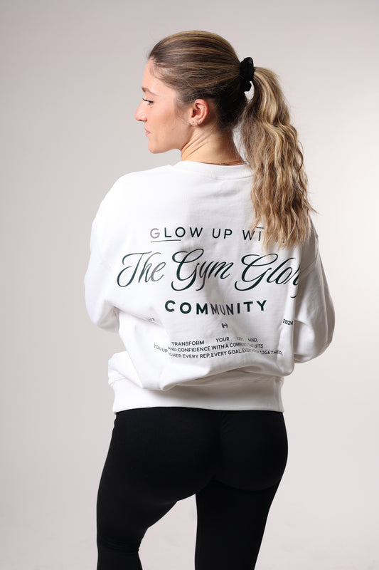 Sweat - GLOW - blanc
