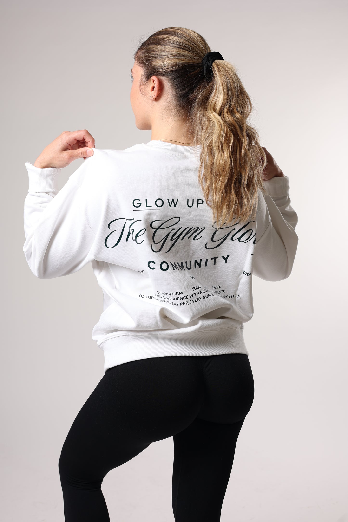 Sweat - GLOW - blanc
