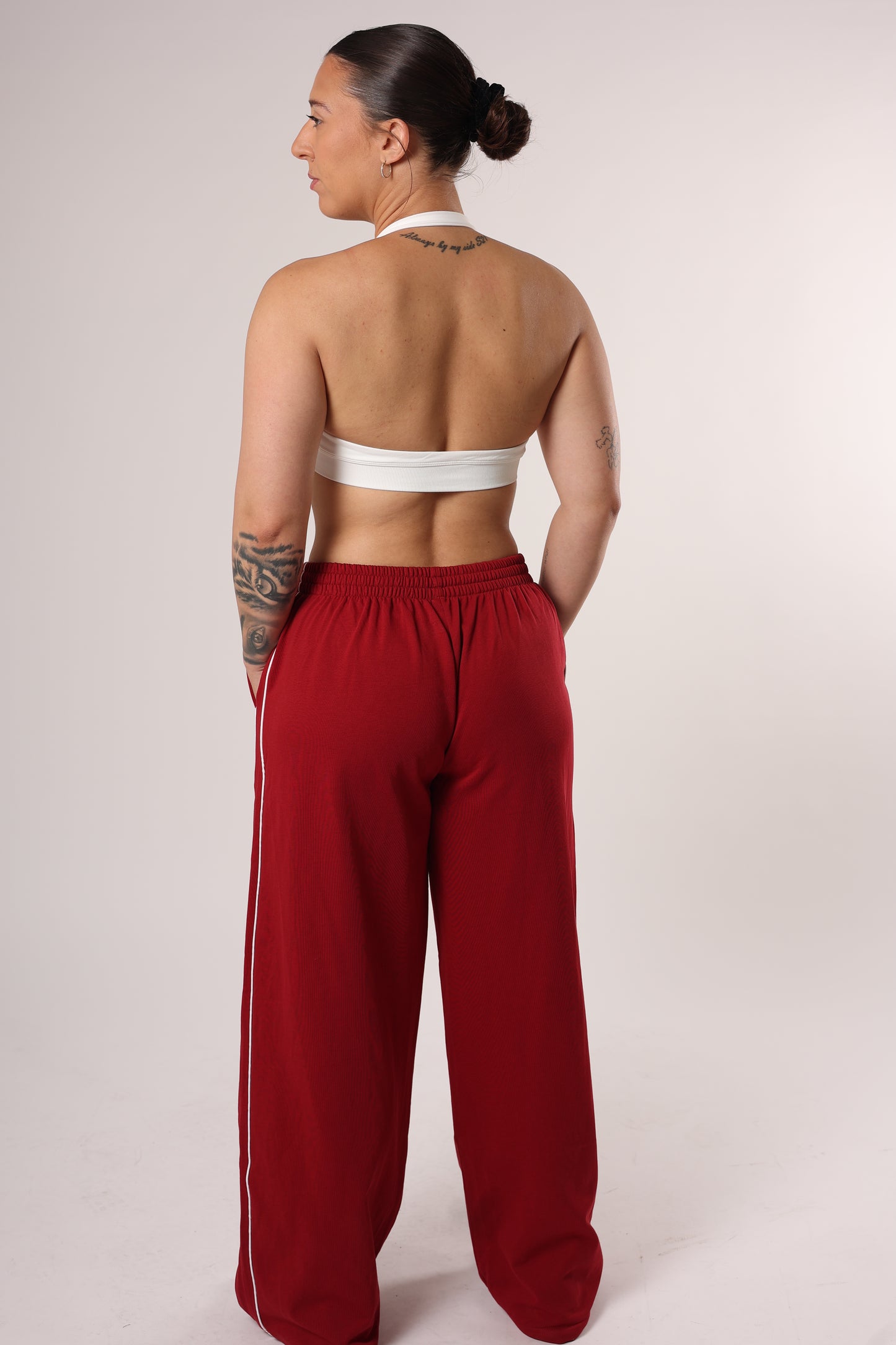 Pantalon de jogging - Wide Leg - Rouge