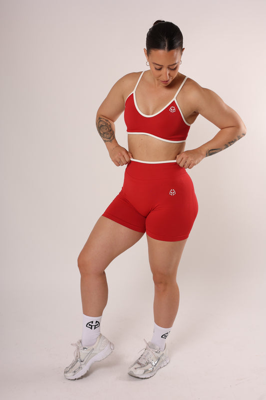 Short - JUNE - rouge