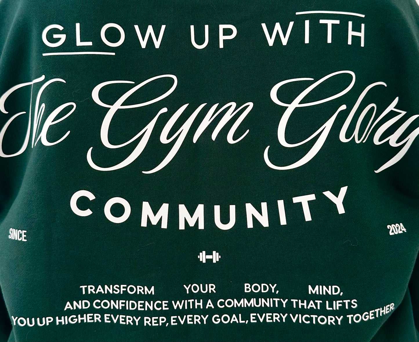 Sweat-shirt GLOW - vert/blanc