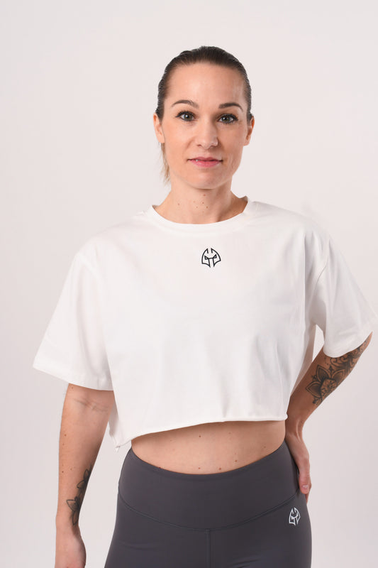 T-Shirt - CROP - blanc