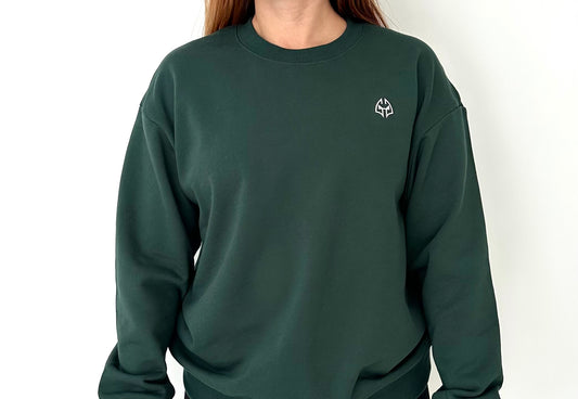 Sweat-shirt GLOW - vert/blanc