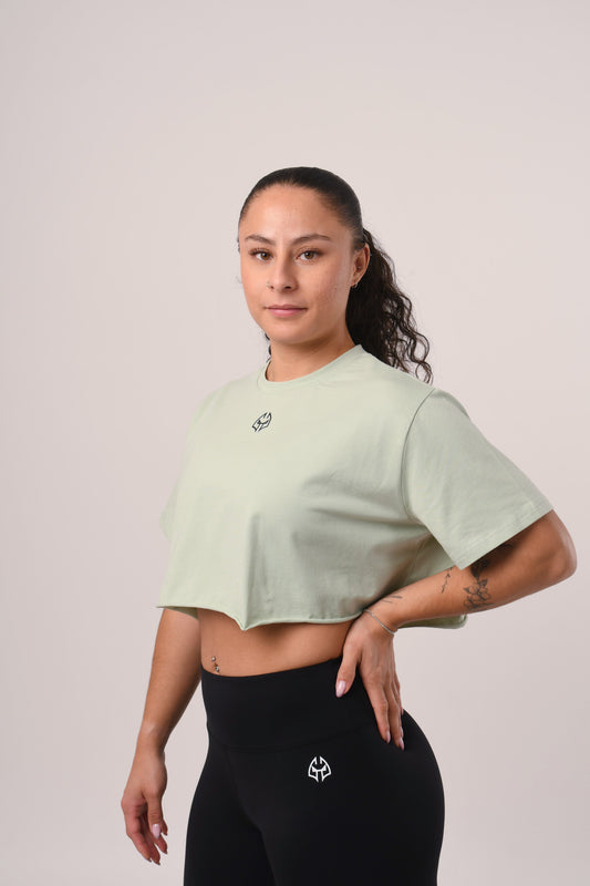 T-Shirt - CROP - Vert menthe