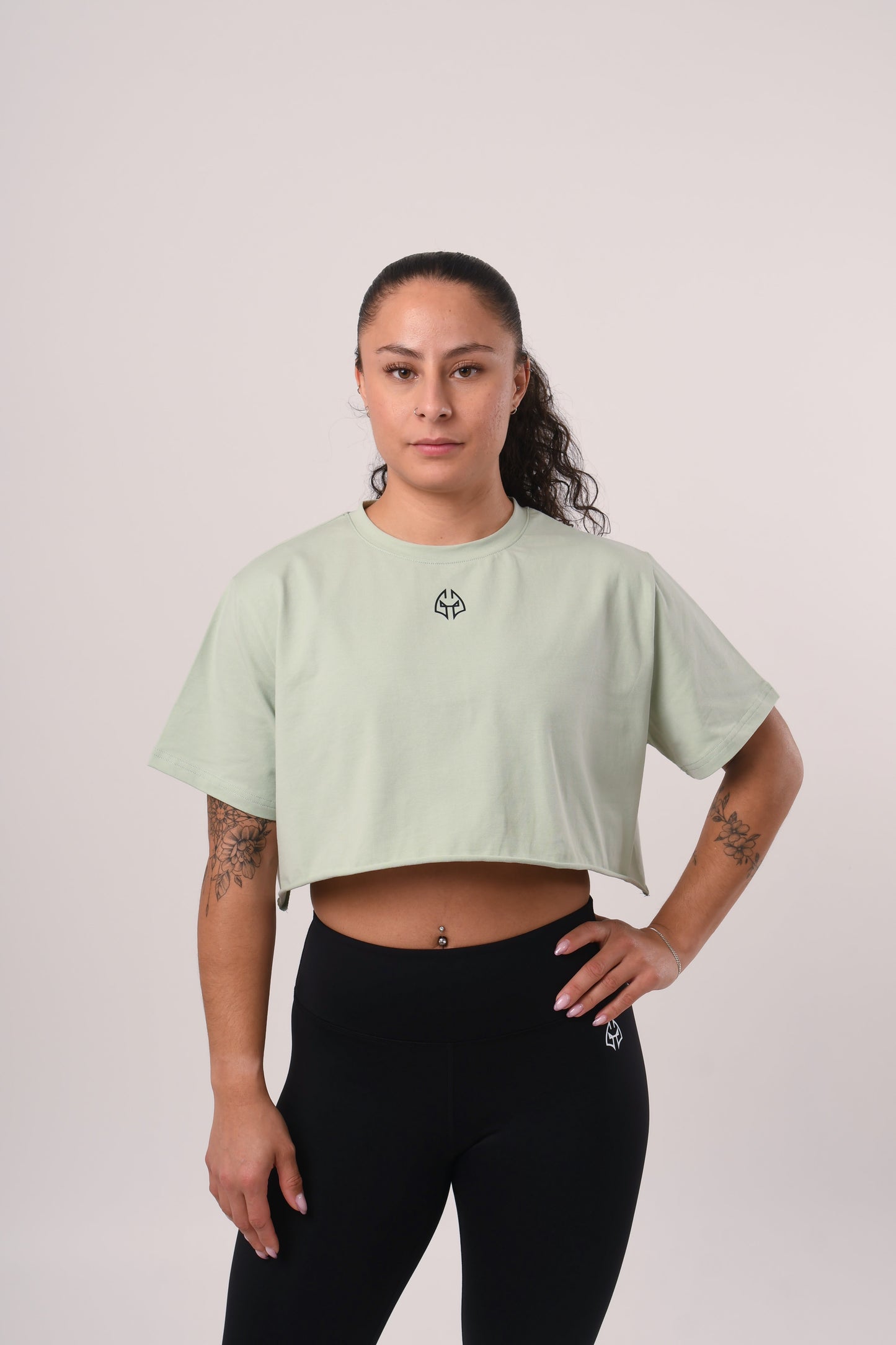 T-Shirt - CROP - Vert menthe